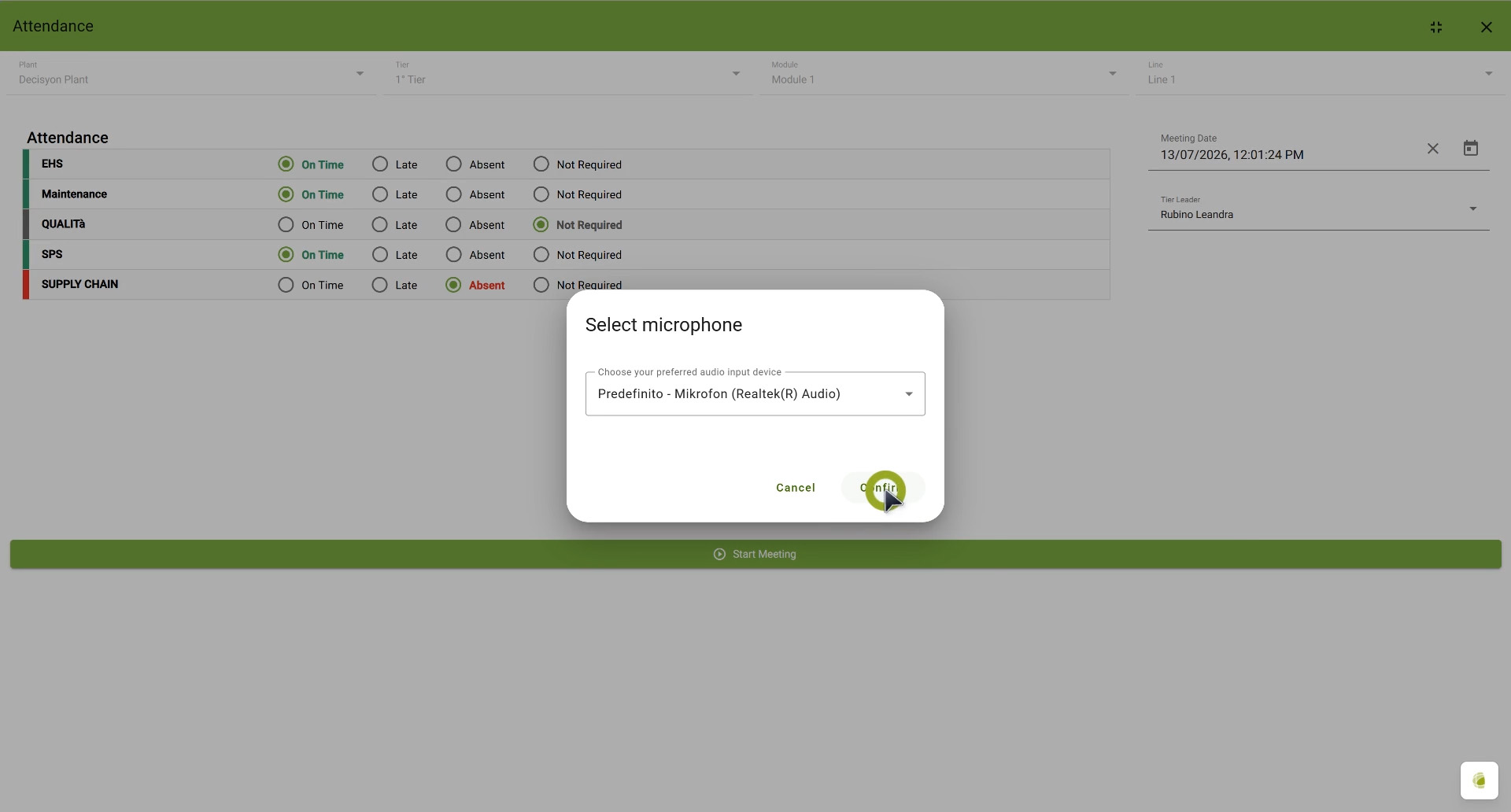 Meeting Sense screenshot 2