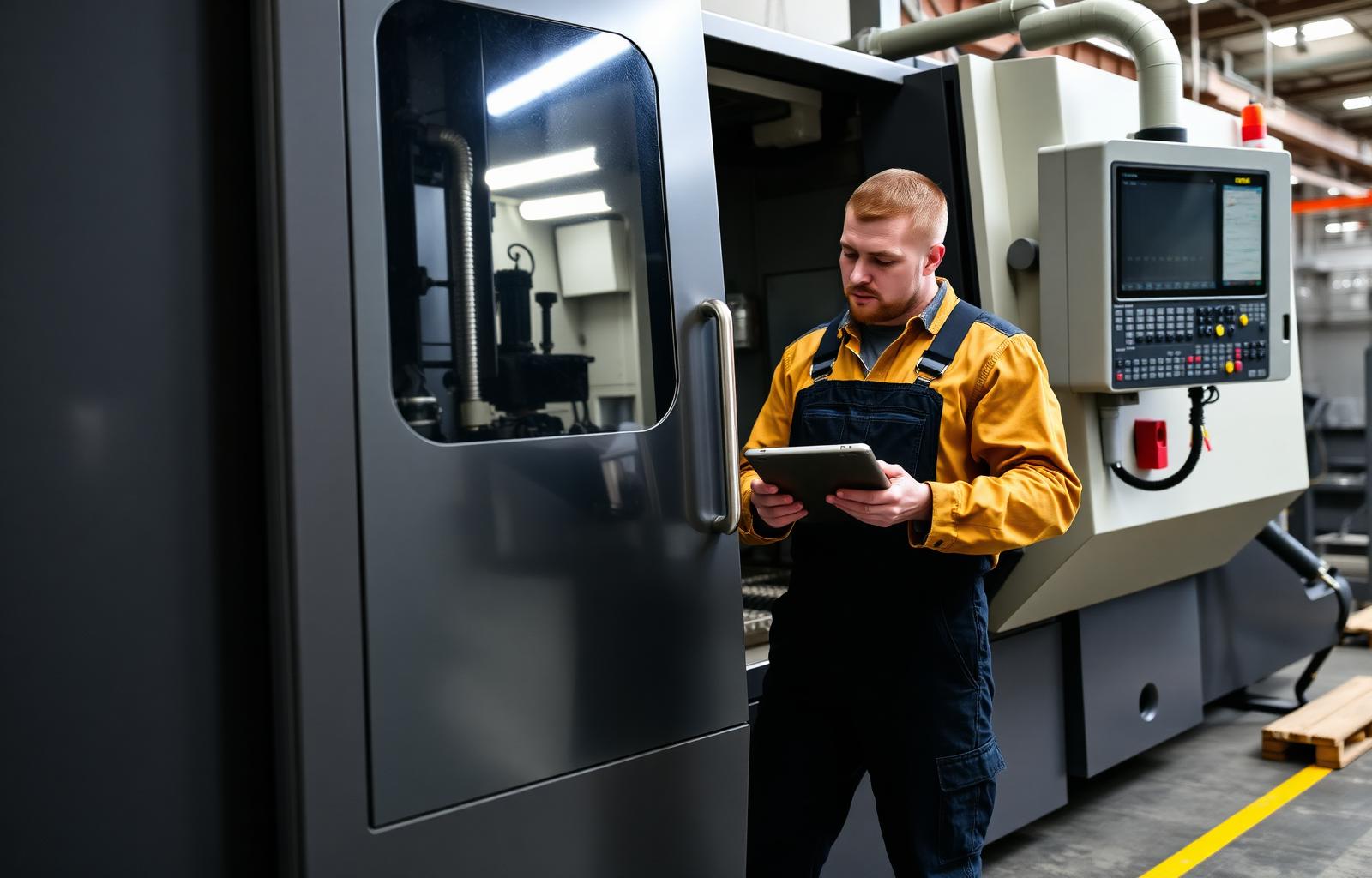 Maintenance team reviewing asset health on a tablet